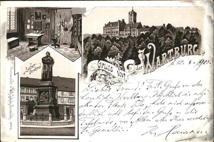 Wartburg Eisenach Wartburg Luther-Stube Luther-Denkmal