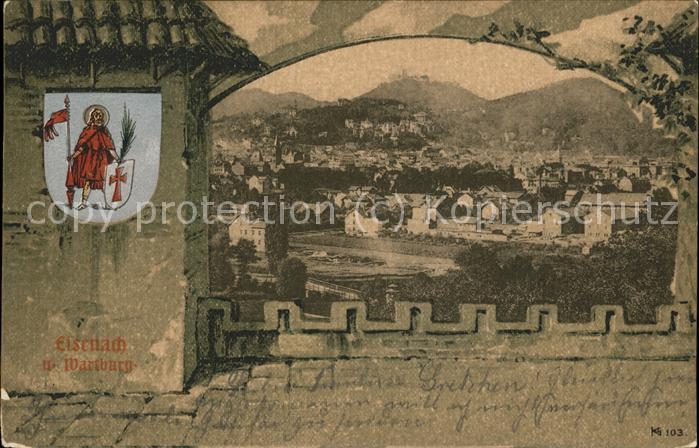 Eisenach Thueringen Wartburg Wappen