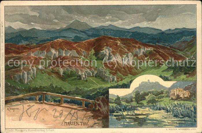 Eisenach Thueringen Marienthal Reute-Villa Künstlerkart