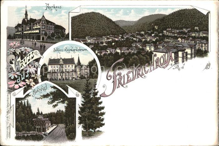 Friedrichroda Panorama Kurhaus Schloss Reinhardsbrunn