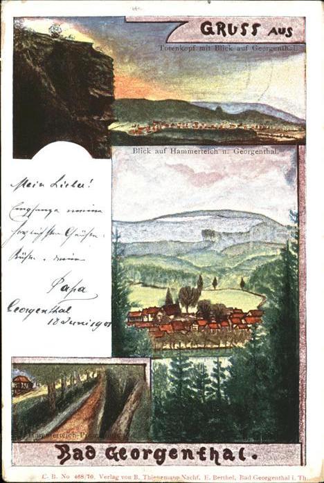 Georgenthal Panorama Kuenstlerkarte