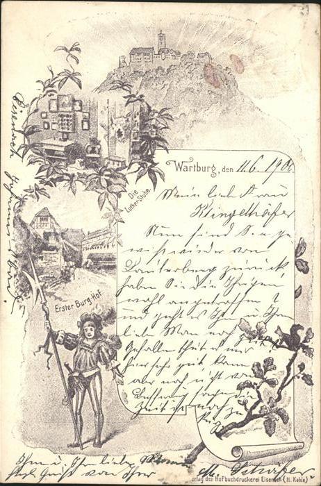 Wartburg Eisenach Wartburg Luther-Stube Burghof