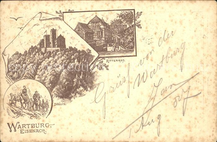 Eisenach Thueringen Wartburg Ritterhof