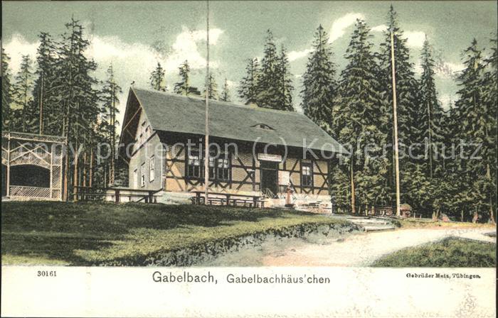 Gabelbach Thueringen Gabelbachhäuschen