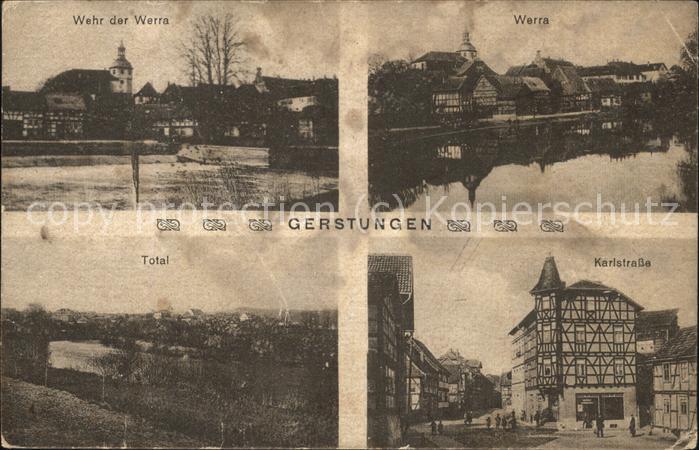 Gerstungen Werra Wehr Karlstrasse Total