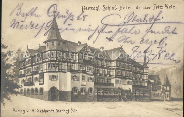Oberhof Thueringen Herzoegliches Schloss-Hotel