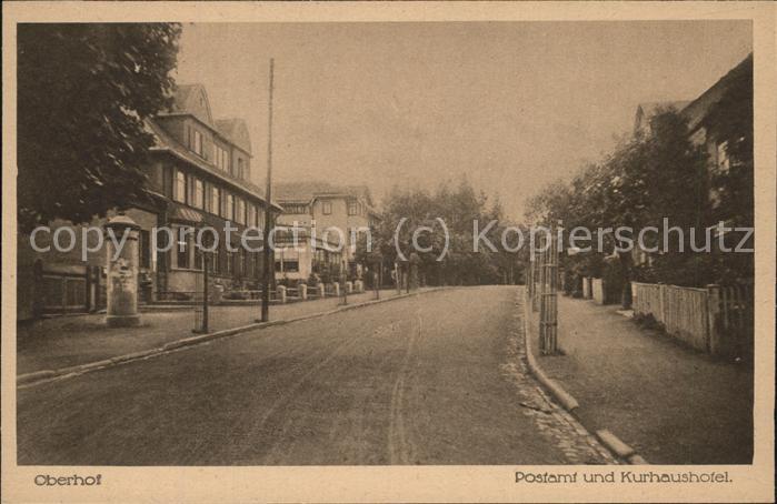 Oberhof Thueringen Postamt Kurhaushotel