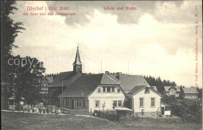 Oberhof Thueringen Schule Kirche
