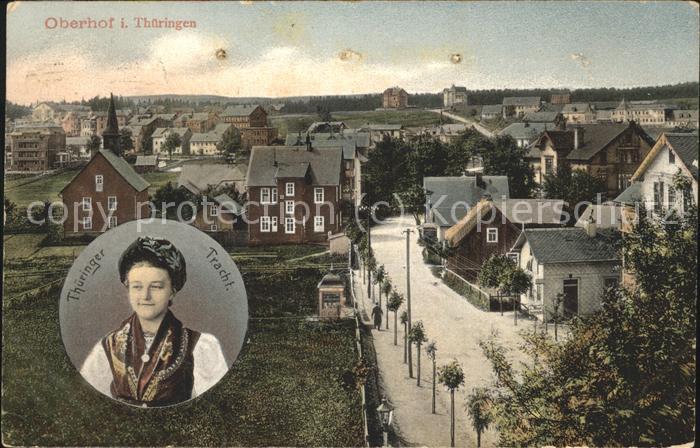 Oberhof Thueringen Panorama Thüringer Tracht