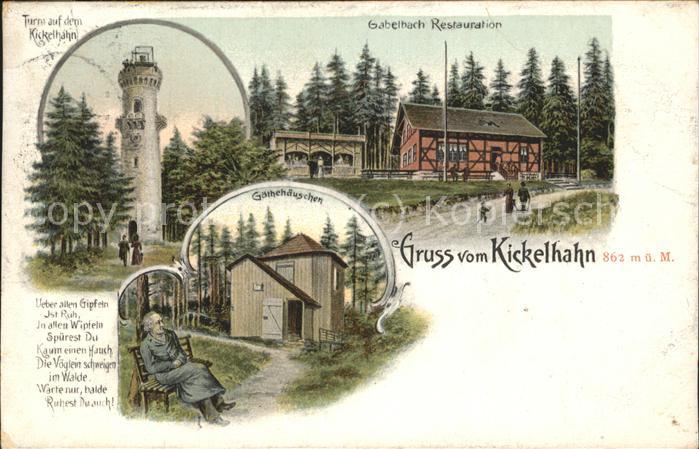 Kickelhahn Turm Gabelbach Restaurant