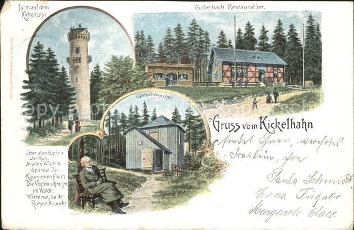 Kickelhahn Turm Gabelbach Restaurant