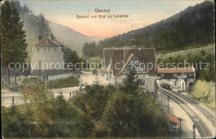 Oberhof Thueringen Bahnhof Lubachtal