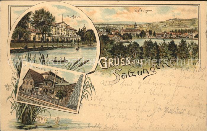 Bad Salzungen Panorama Kurhaus Gradierhaus