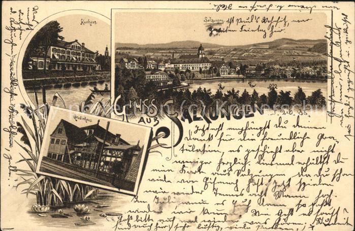 Bad Salzungen Panorama Kurhaus Gradierhaus