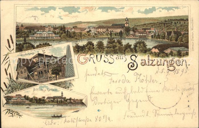 Bad Salzungen Panorama Gradierhaus Schloss Kurhaus