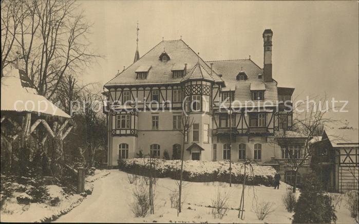 Bad Liebenstein Sanatorium im Schnee