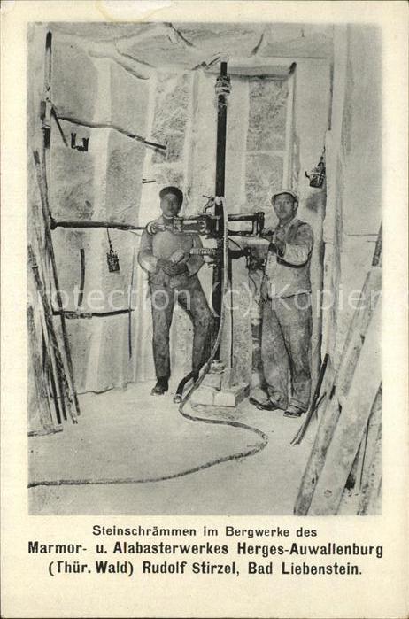 Bad Liebenstein Bergwerk Marmor Alabaster Bergarbeiter