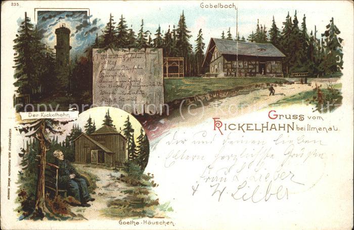 Kickelhahn Goethehäuschen Turm Gabelbach