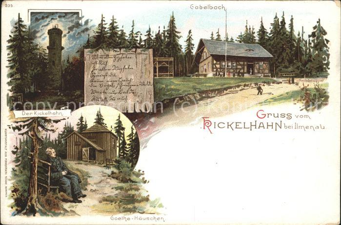 Kickelhahn Turm Goethe-Häuschen Gabelbach