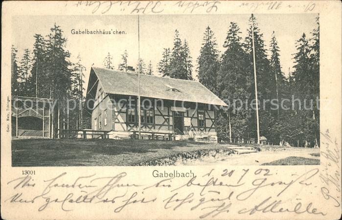 Gabelbach Thueringen Gabelbachhäuschen