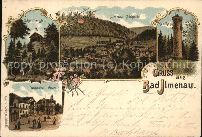 Ilmenau Schwalbenstein Wasserheilanstalt Kickel