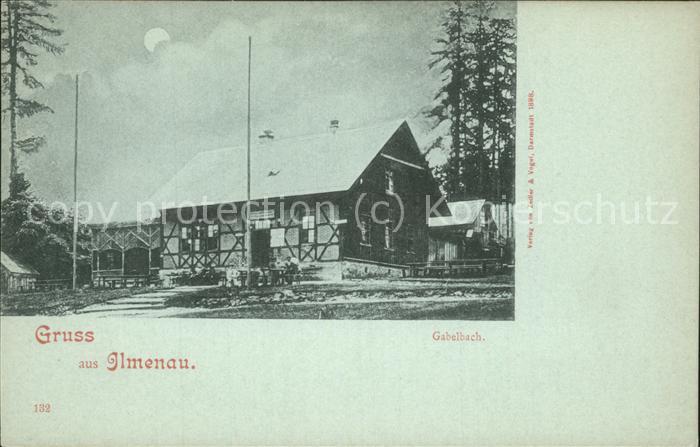 Ilmenau Gabelbach bei Nacht