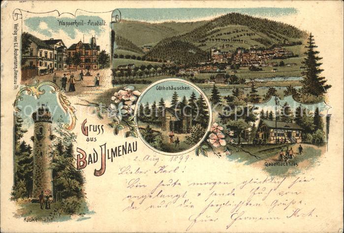 Ilmenau Kickelhahn Wasserheilanstalt Goethehäus