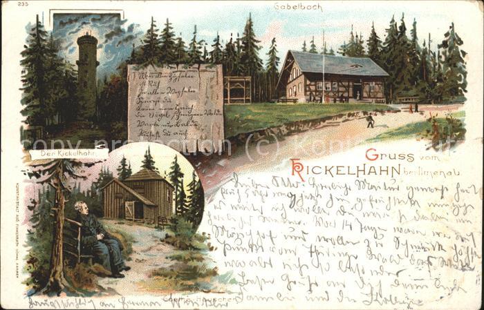 Kickelhahn Gabelbach Goethehäuschen