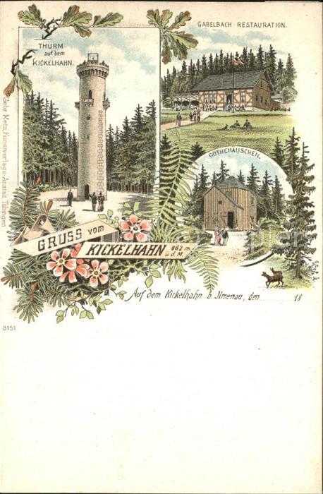 Kickelhahn Gabelbach Restaurant Goethehaeuschen