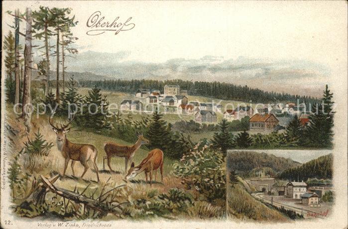 Oberhof Thueringen Panorama Wild Bahnhof