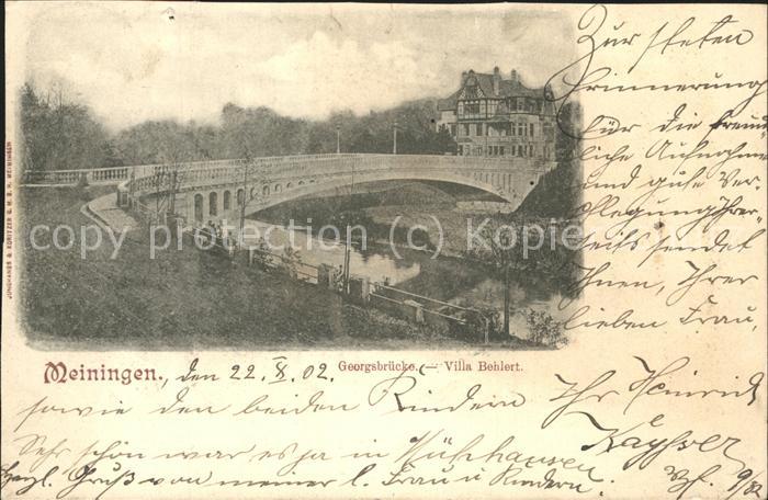 Meiningen Thueringen Georgsbrücke Villa Behlert