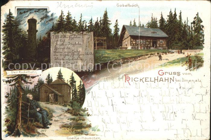 Kickelhahn Turm Gabelbach Goethehaeuschen