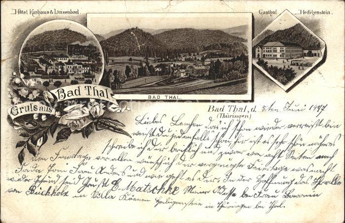 Bad Thal Ruhla Panorma Kurhaus Hotel Luisenbad Gasthof