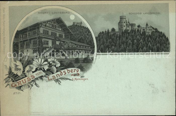 Meiningen Thueringen Schloss Landsberg Meierei