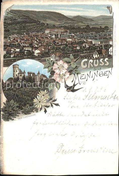 Meiningen Thueringen Panorama Landsberg