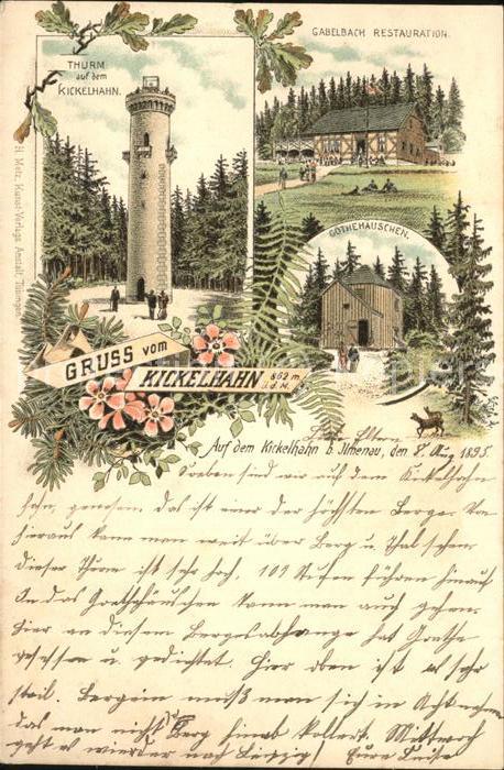 Kickelhahn Gabelbach Restaurant Turm Goethehaeuschen