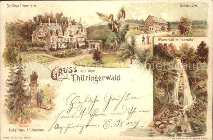 Schmuecke Schloss Altenstein Kickelhahn Ilmenau W