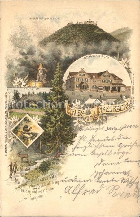 Inselsberg Schmalkalden Gothaisches Hotel Thorstein