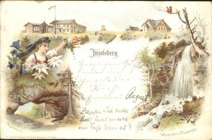 Inselsberg Schmalkalden Wasserfall im Trusenthal Thorstein