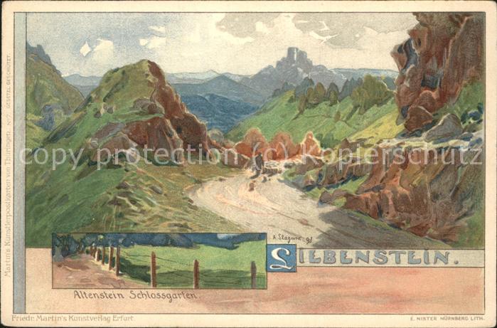Bad Liebenstein Altenstein Schlossgarten Kuenstlerkarte