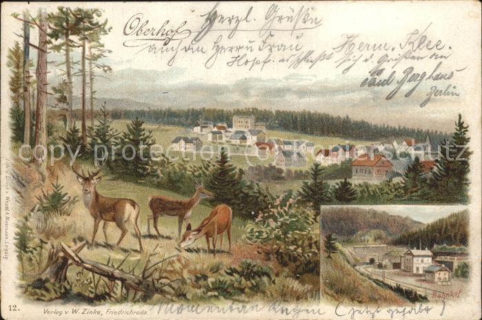 Oberhof Thueringen Panorama Wild Bahnhof