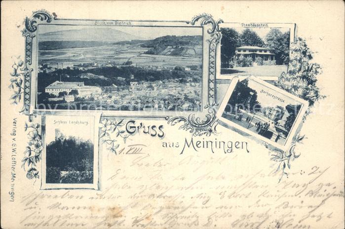 Meiningen Thueringen Panorama Schloss Landsberg