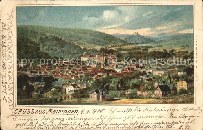 Meiningen Thueringen Panorama