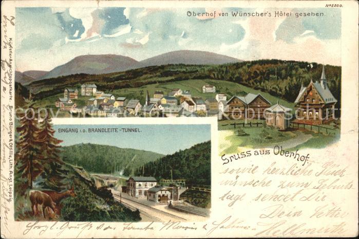 Oberhof Thueringen Panorama Brandleite Tunnel