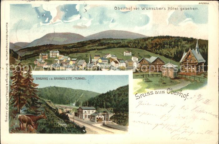 Oberhof Thueringen Panorama Brandleite-Tunnel