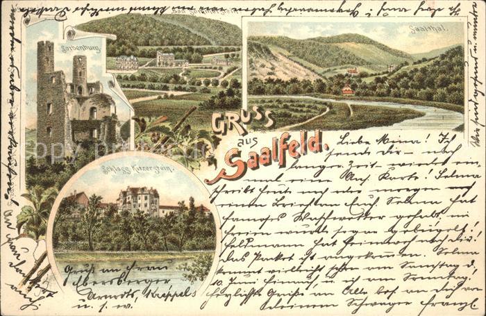 Saalfeld Saale Schloss Kitzerstien