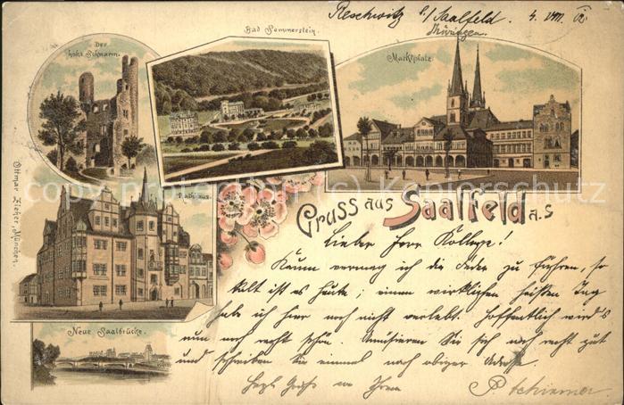 Saalfeld Saale Marktplatz Hoher Schwarm