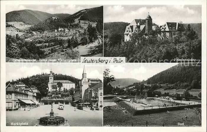 Leutenberg Thueringen Bad Friedensburg Marktplatz Kaiserplatz