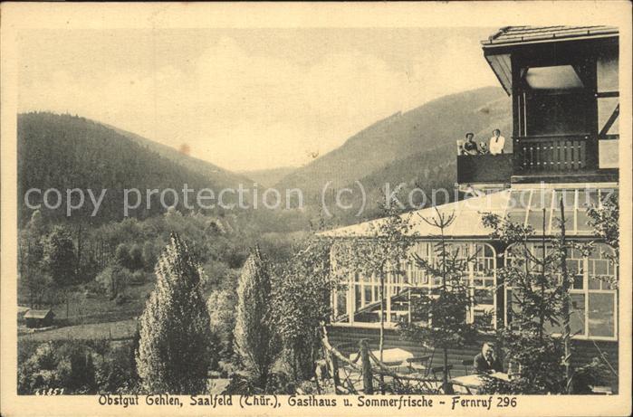 Saalfeld Saale Obstgut Gehlen Gasthasu Sommerfrische