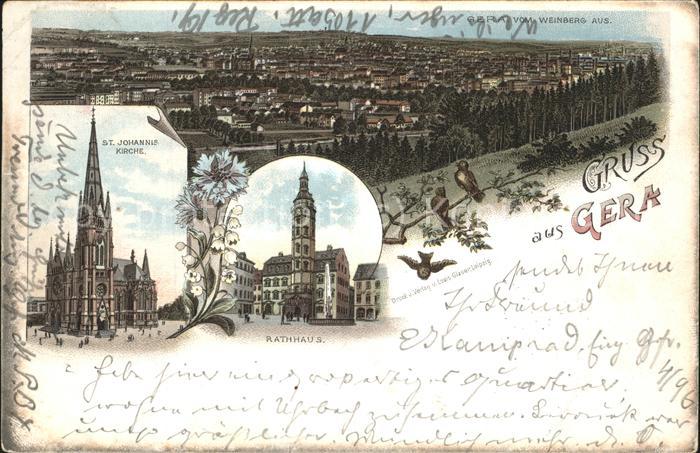 Gera Weinberg St. Johannis Kirche Rathaus